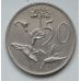 50 центов 1966 год ЮАР Йохан Антонисзон ван Рибек South Africa