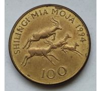 100 шиллингов 1994 год Танзания