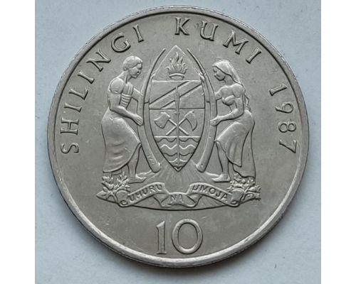 10 шиллингов 1987 год Танзания