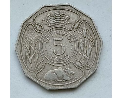 5 шиллингов 1987 год Танзания