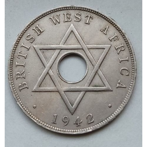1 пенни 1942 год Британская Западная Африка
