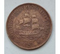 1/2 пенни 1937 год ЮАР Георг VI