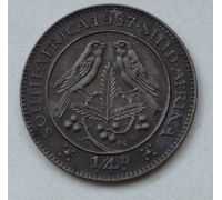 1/4 пенни 1937 год ЮАР Георг VI