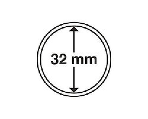 Капсула для монеты 32 мм ETALONPLUS+ (под 1 унцию золото Украины)