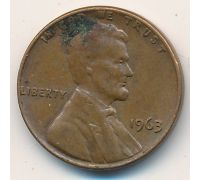 1 цент 1963 год США