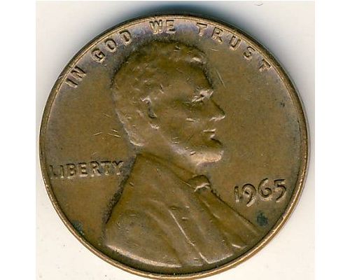1 цент 1965 год США