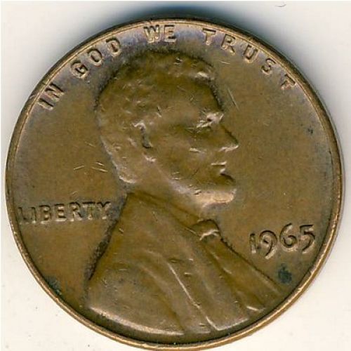 1 цент 1965 год США