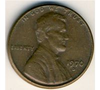 1 цент 1970 D года США Америка