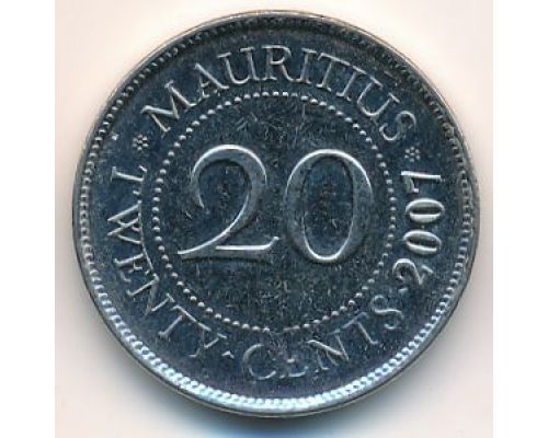 20 центов 2007 год Маврикий Сивусагур Рамгулам