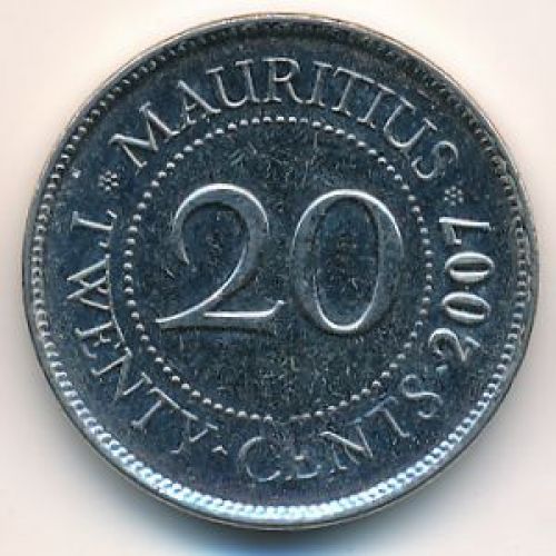 20 центов 2007 год Маврикий Сивусагур Рамгулам