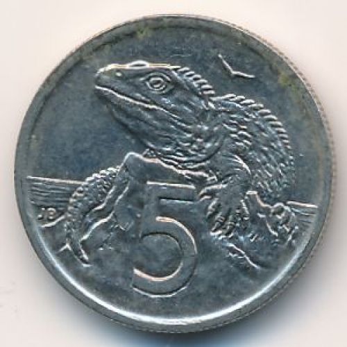 5 центов 1995 год Новая Зеландия