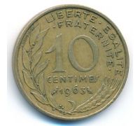10 сентим 1963 год Франция