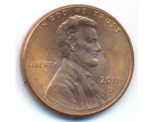 1 цент 2011 год D США