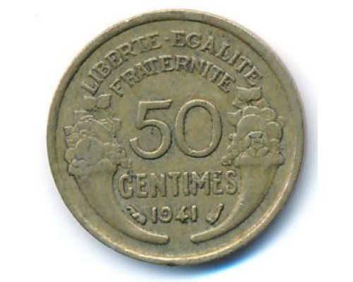 50 сентим 1941 год Франция