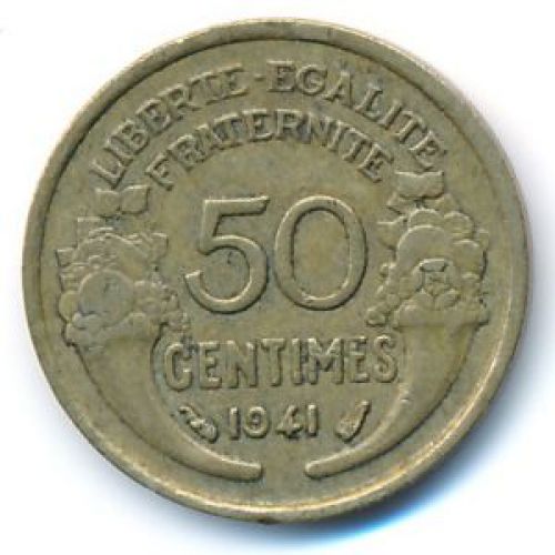 50 сентим 1941 год Франция
