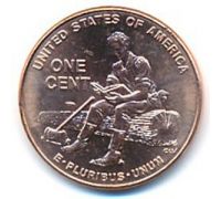 1 цент 2009 год D США Жизнь Линкольна в Индиане