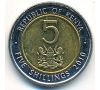 5 шиллингов 2010 год Кения