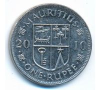 1 рупия 2010 год Маврикий Сивусагур Рамгулам