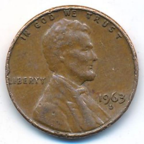 1 цент 1963 год D США