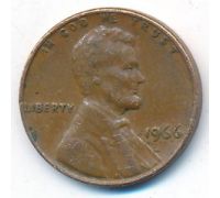 1 цент 1966 год США