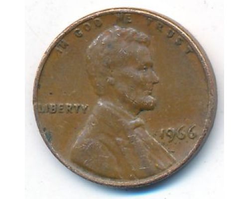1 цент 1966 год США