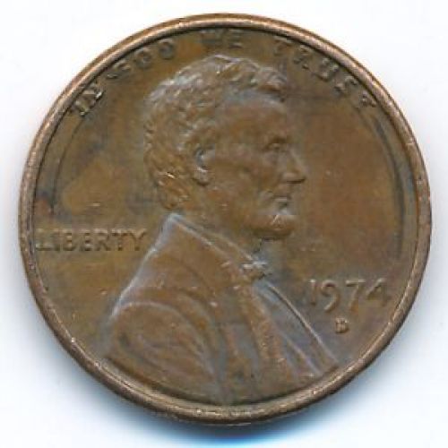 1 цент 1974 год D США