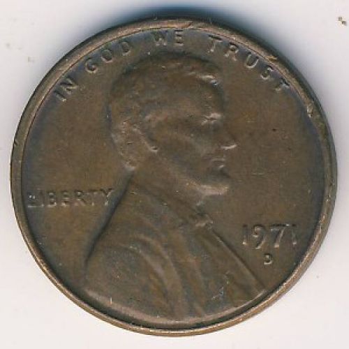 1 цент 1971 год D США