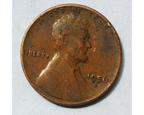 1 цент 1956 год D США Пшеничный цент