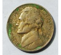 5 центов 1960 D года США состояние VF
