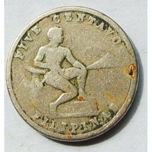 5 сентаво 1931 год Филиппины колония США