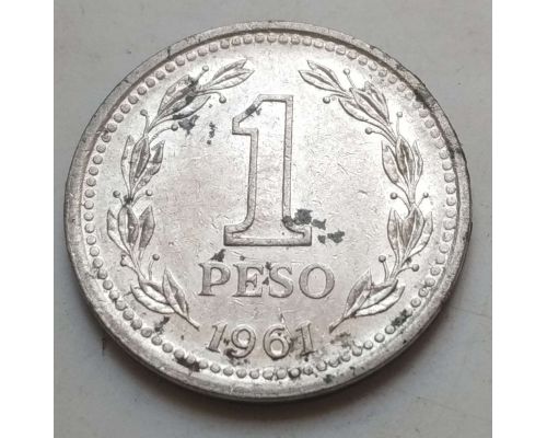 1 песо 1961 год Аргентина