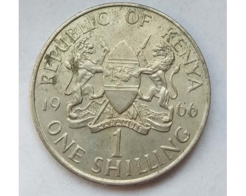 1 шиллинг 1966 год Кения Джомо Кениата