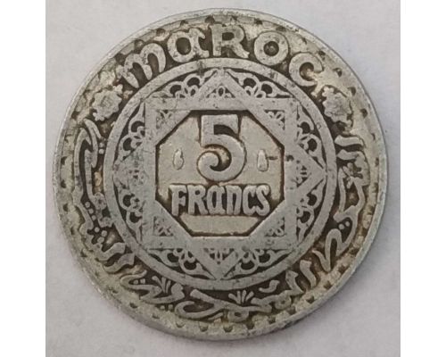 5 франков 1951 год Марокко