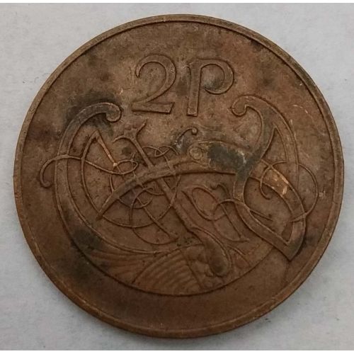 2 пенса 1980 год. Ирландия