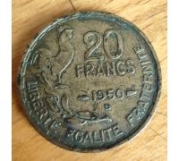 20 франков 1950 B год Франция Петух