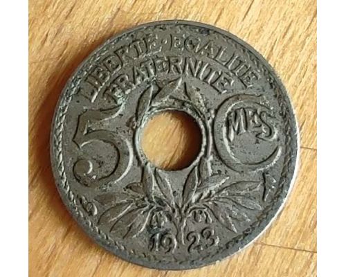 5 сентим 1923 год Франция (сантим)