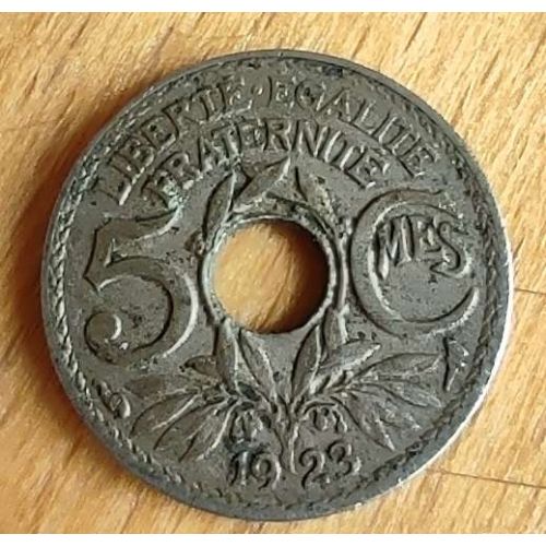 5 сентим 1923 год Франция (сантим)