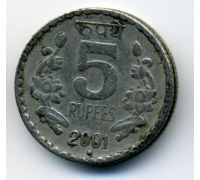 5 рупий 2001 год Индия