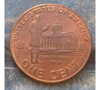 1 цент 2009 год D США Работа Линкольна в Иллинойсе