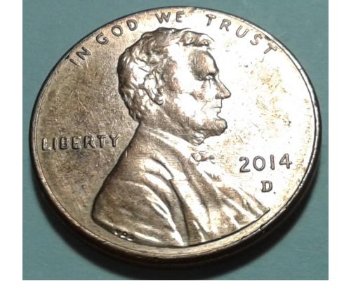 1 цент 2014 год D США