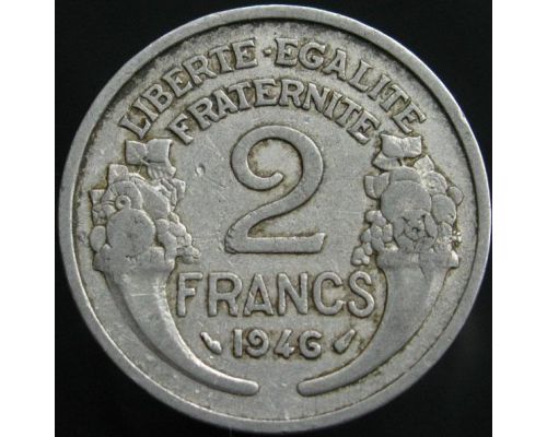 2 франка 1946 год Франция