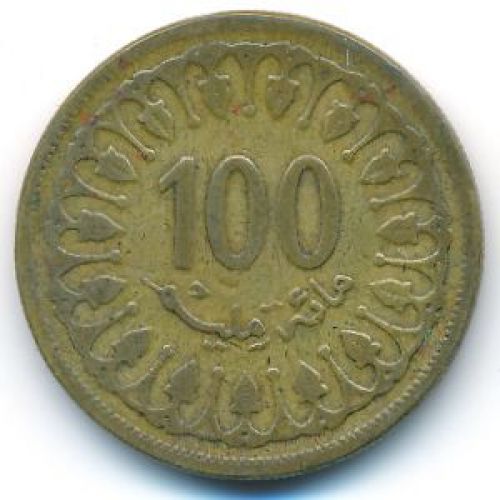 100 миллим 1983 год Тунис