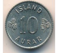 10 эйре 1969 год Исландия (аурар)