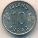 10 эйре 1969 год Исландия (аурар)