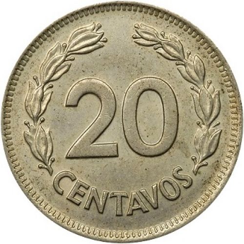20 сентаво 1974 год Эквадор