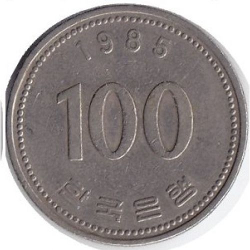 100 вон 1985 год Южная Корея