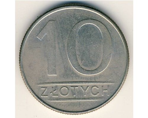 10 злотых 1984 год Польша