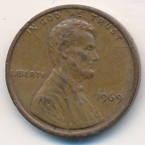 1 цент 1969 год США