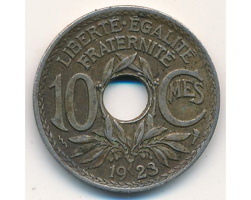 10 сентим 1923 год Франция