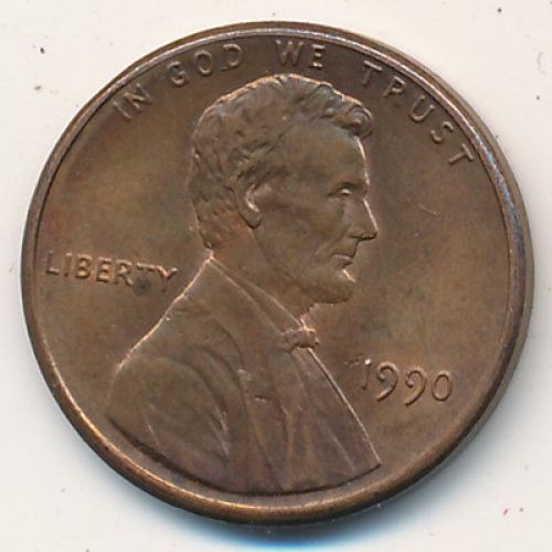 1 цент 1990 год США